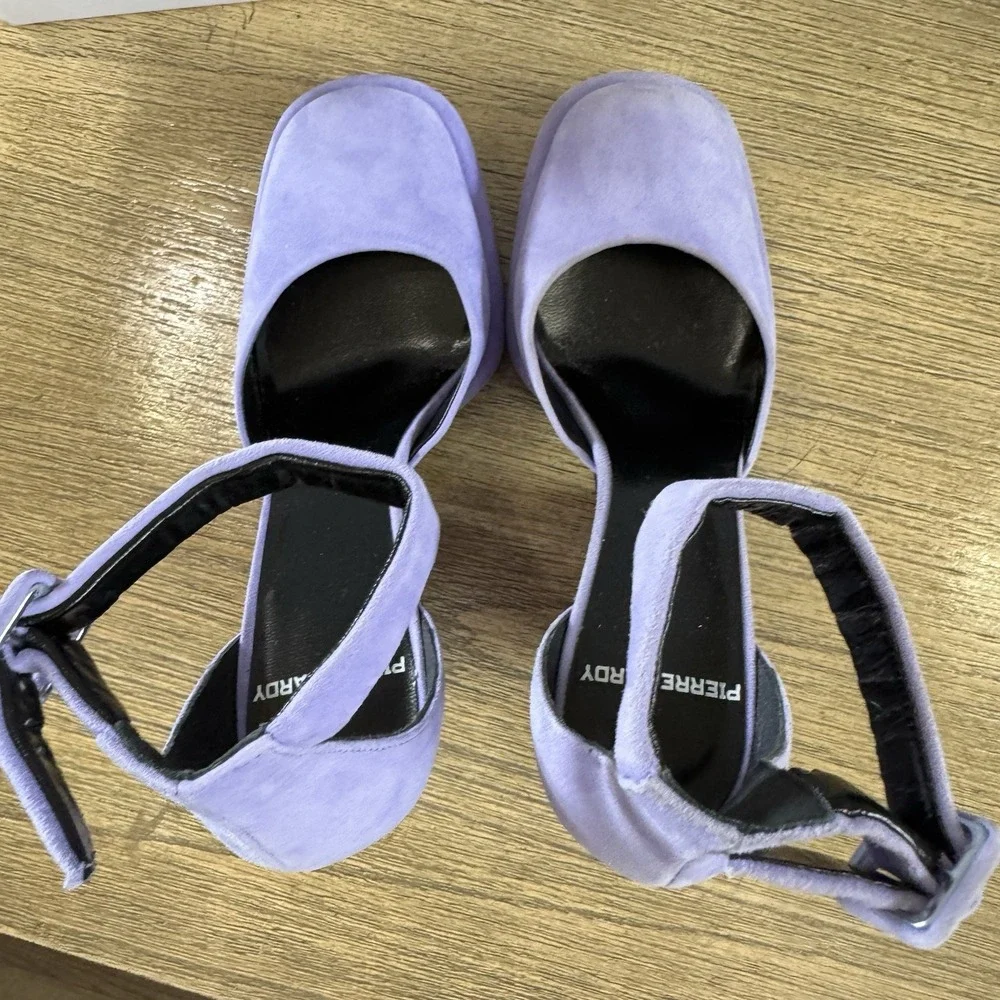 Pierre‎ Hardy Lavender Purple Suede Platform Pumps 6.5 US 120mm